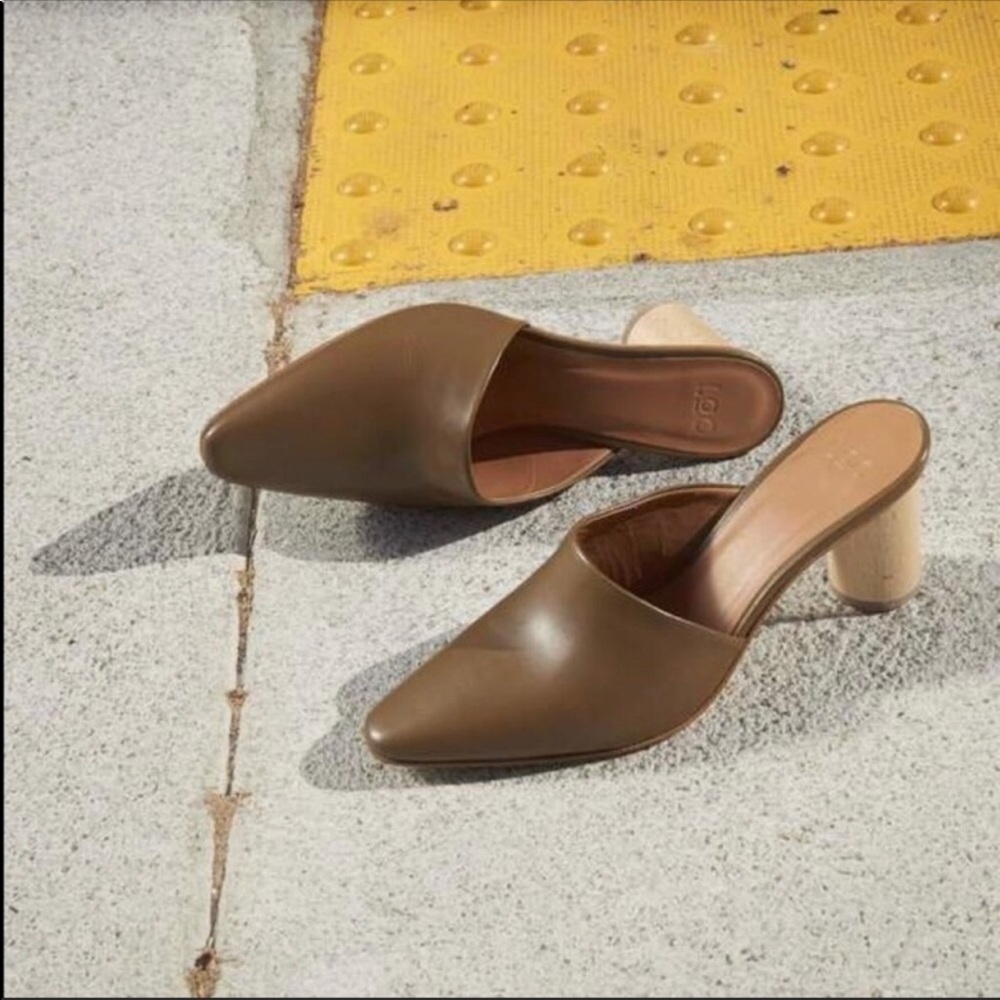 Loq Luna mules in verdura. Size 38